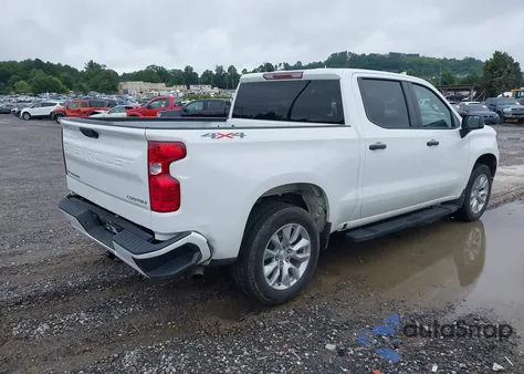 2023 Chevrolet Silverado 1500 4Wd Short Bed Custom из США, поврежденный, VIN 3GCPDBEK1PG264293